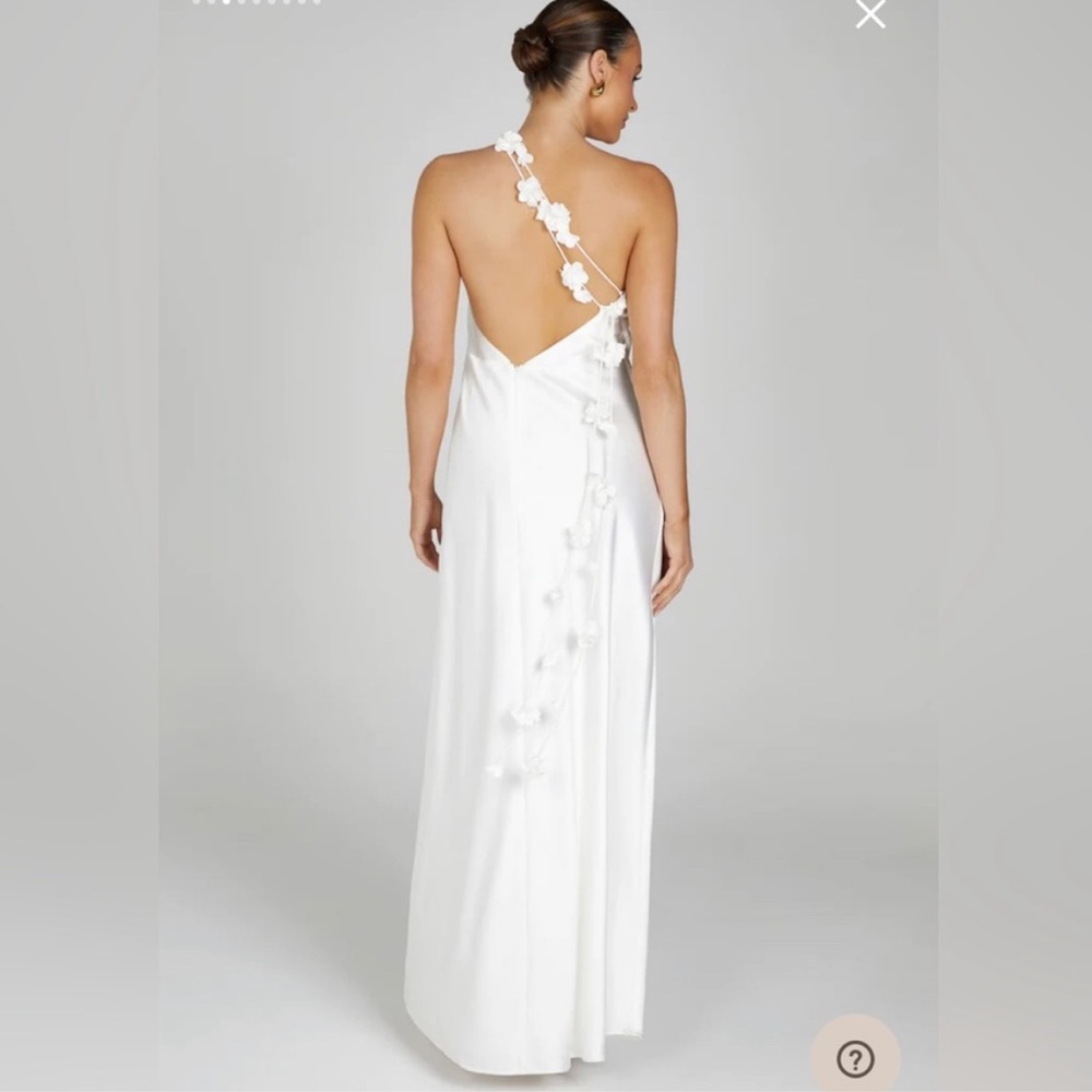 Meshki White Asymmetrical Dress